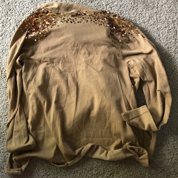 Sequined Shoulder Cardigan - Picture 2 of 4